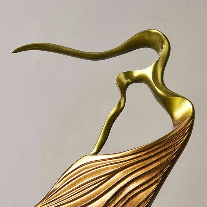 Sway Decorative Sculptures. Set of 2 - Gold