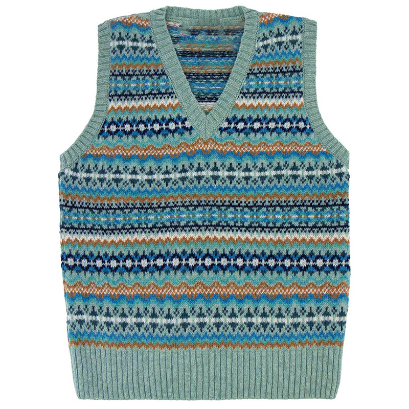 Vintage Geometric Southwest Vest Sweater