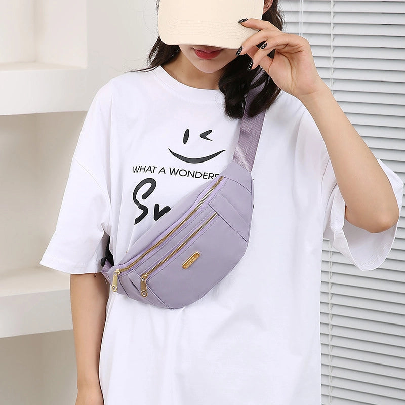 Women's Waist Bag New Coin Purse Mobile Phone Bag Large Capacity Chest Bag Outdoor Sports Running Multifunctional Chest Bag