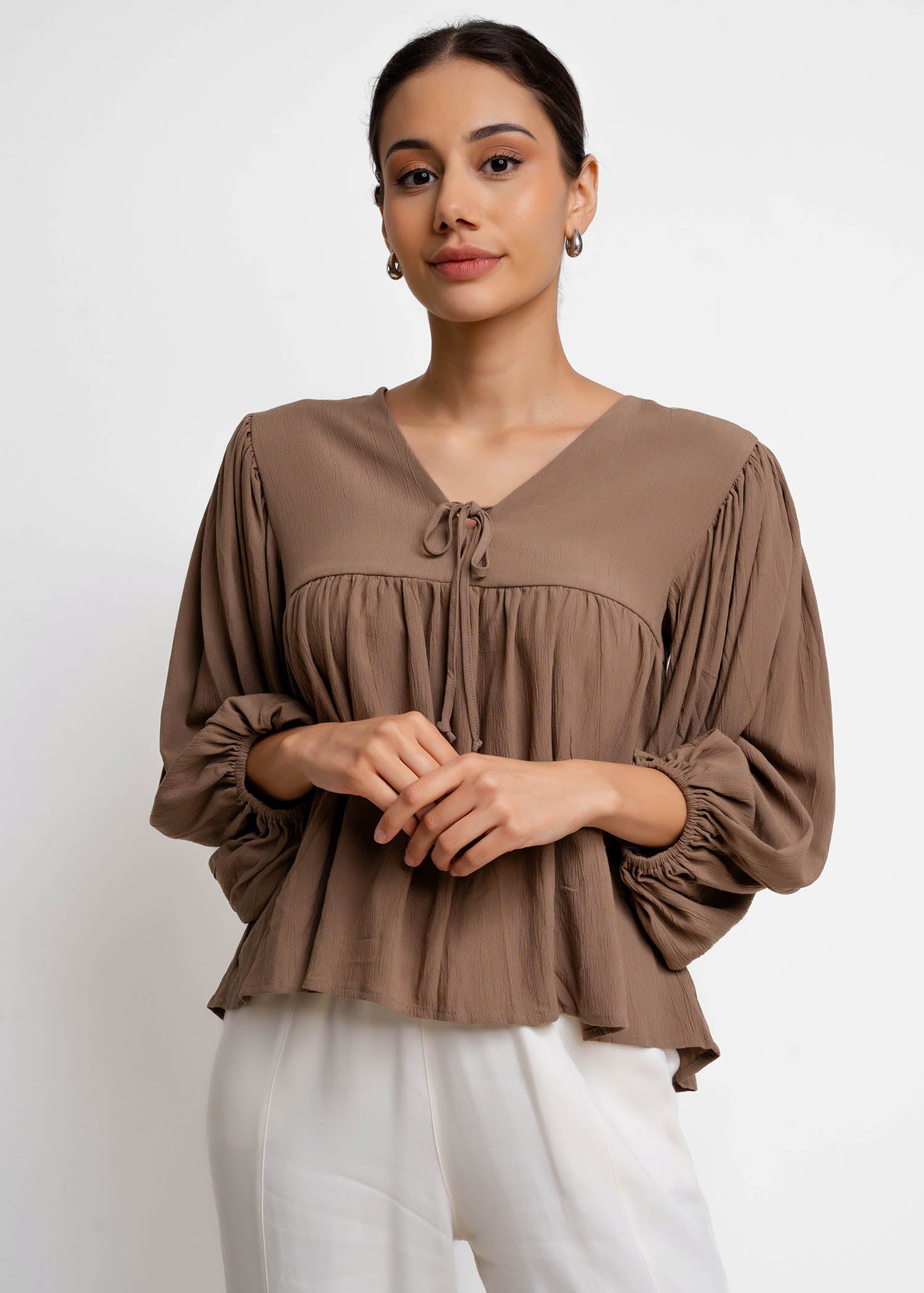 Boho Top With Front Tie