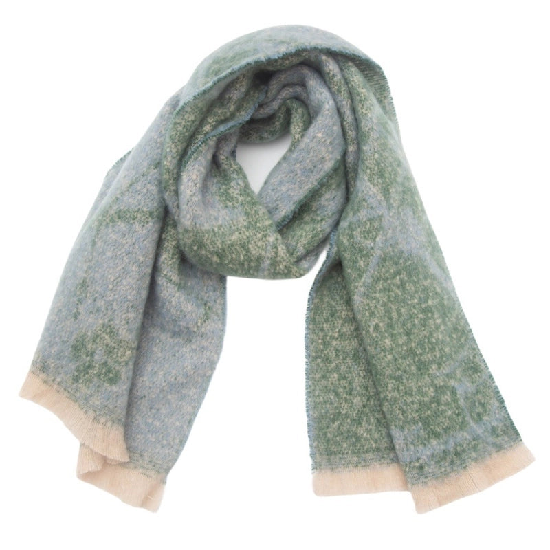 Unisex Casual Minimalist Color Block Polyester Scarf