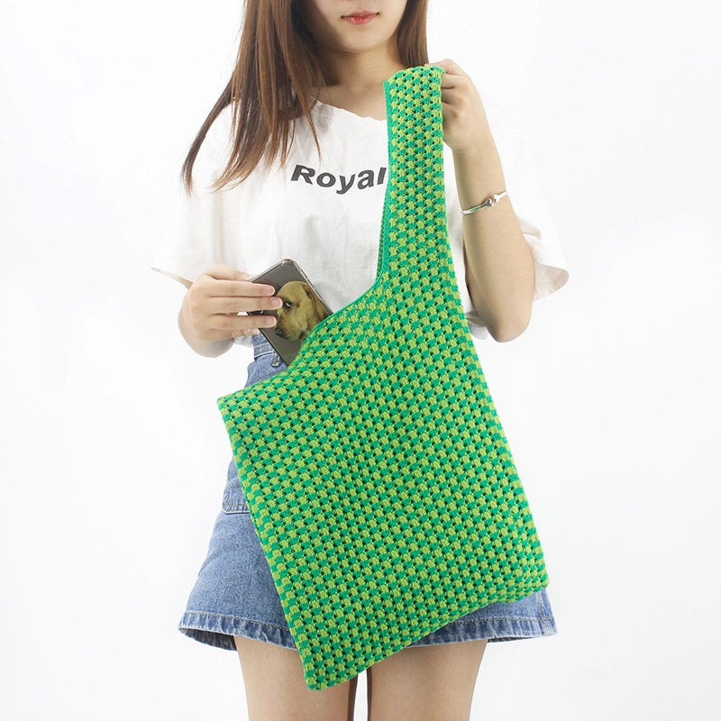 Women's Medium Polyester Solid Color Streetwear Square Open Underarm Bag