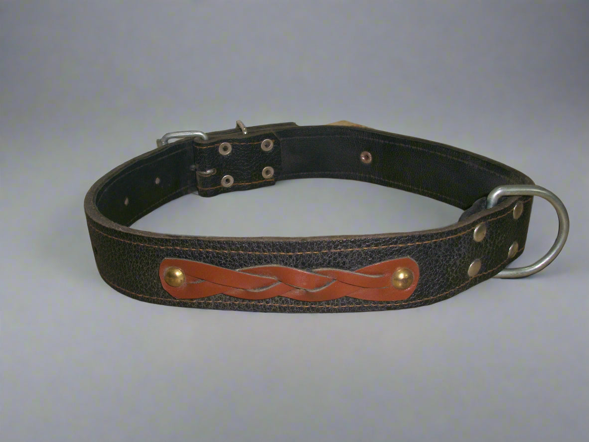 LEATHER large dog breed collar