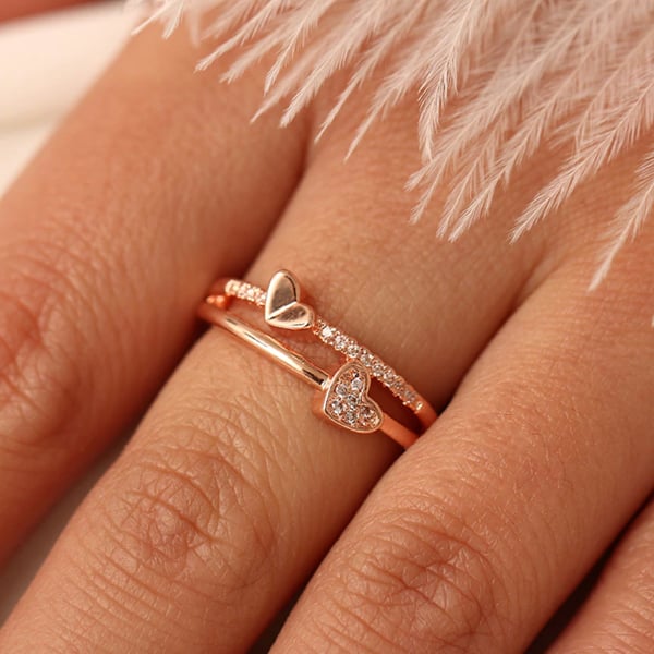 🔥 Promotion 49% OFF-👩Mother & Daughter👧-Always Heart To Heart Ring💕