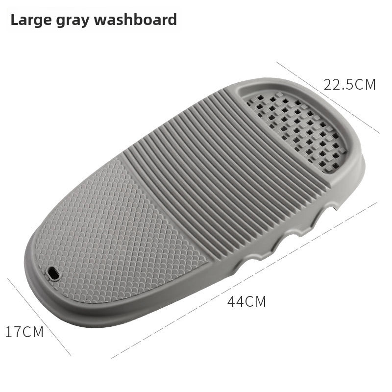 Laundry Board Dual-Use Nordic Style Large Household Thickened Plastic Soap Slot With Soap Holder Washing Clothes Mat Hand Rubbing Washing Board