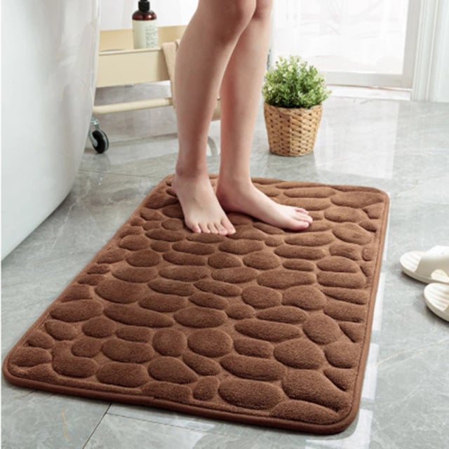 💥Cobblestone Embossed Bathroom Bath Mat