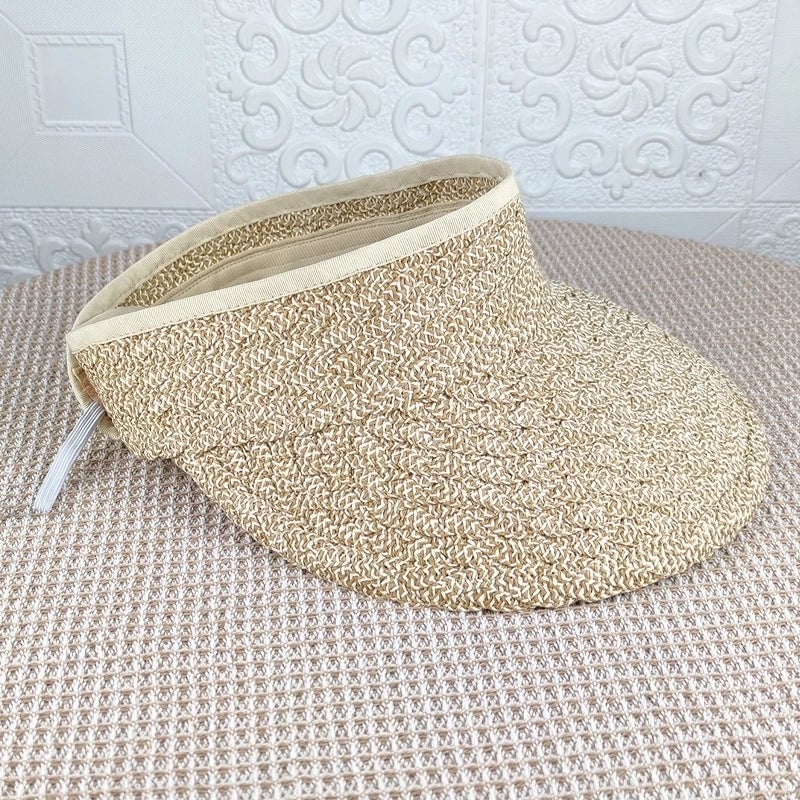 Women's Casual Solid Color Big Eaves Sun Hat