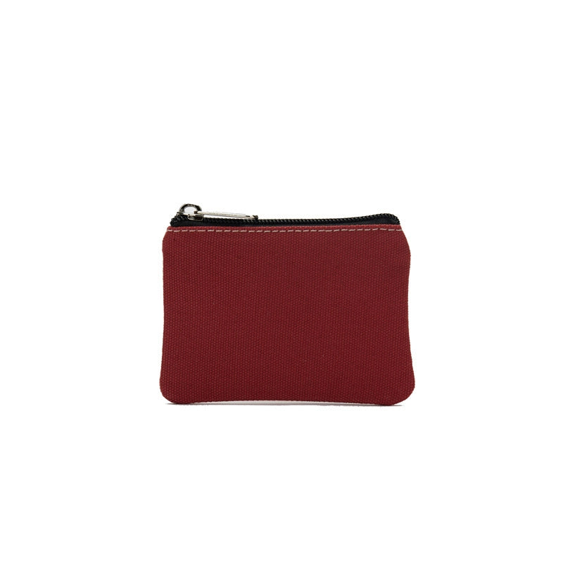 New Cotton Canvas Fashion Men's And Women's Coin Purse Card Holder Simple Fabric Coin Pouch Storage Bag