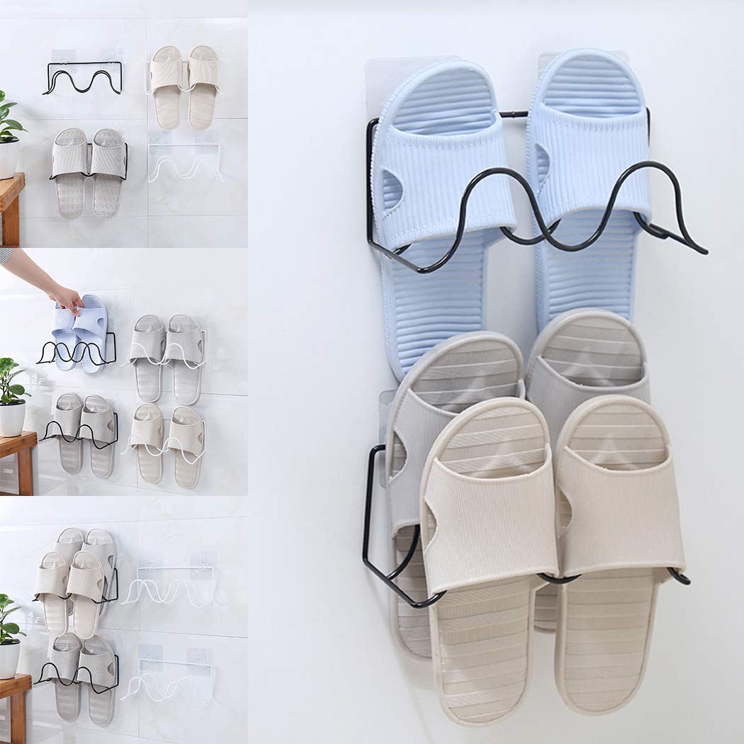 Wall Hanging Single Layer Paste Slippers Shelf Racks Shoes Shelf