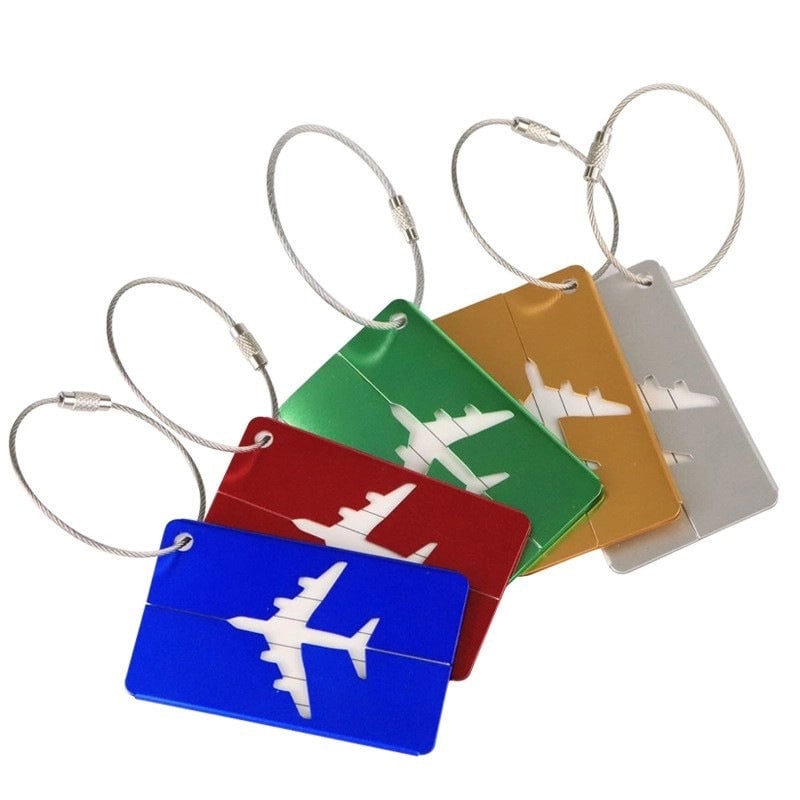 Aluminum Alloy Luggage Tag Boarding Metal Luggage Aircraft Shipping Elevator Tag Spot Factory
