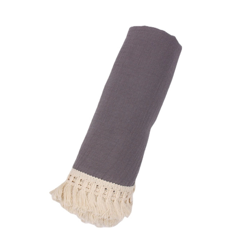 Minimalist Solid Color Cotton Blanket Baby Accessories