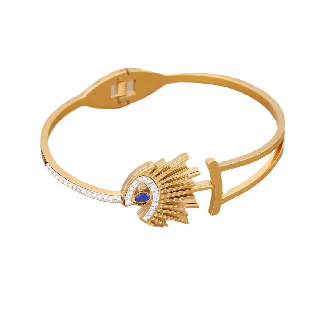 Expressive Eye Stainless Steel Electroplating Bangles