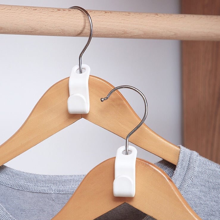 Clothes Hanger Connector Hooks—Super Space Saving for Closet