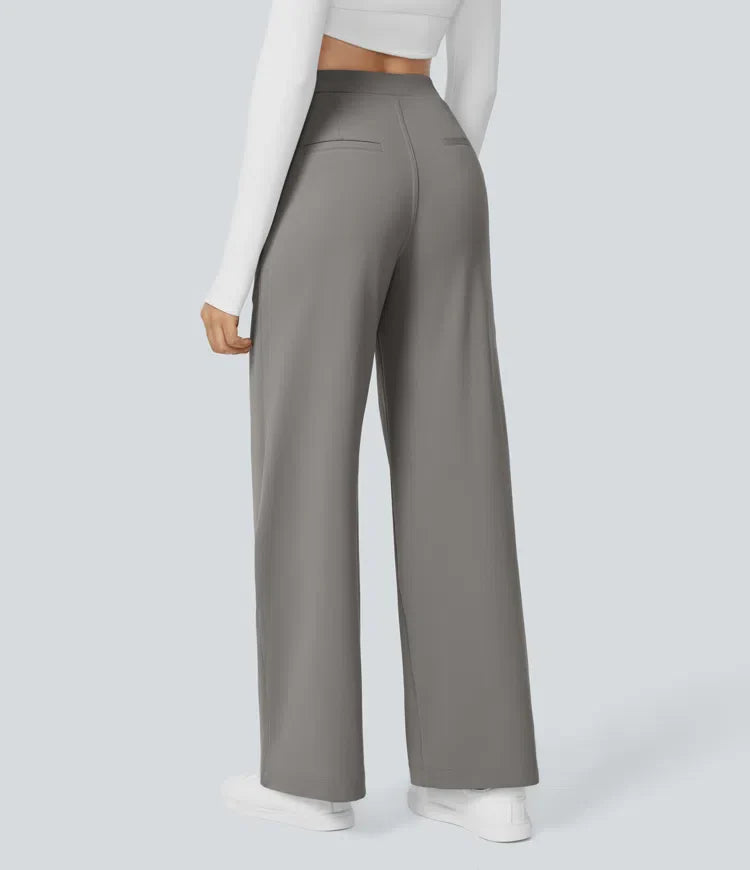 Quinn | High Waist Trousers with Side Pockets