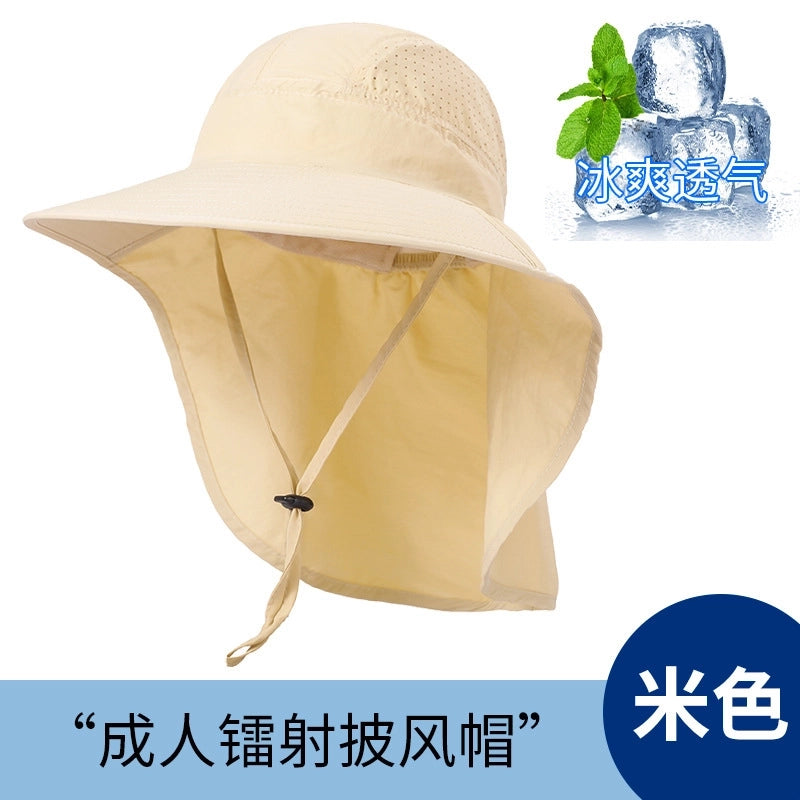 Unisex Fashion Solid Color Wide Eaves Bucket Hat