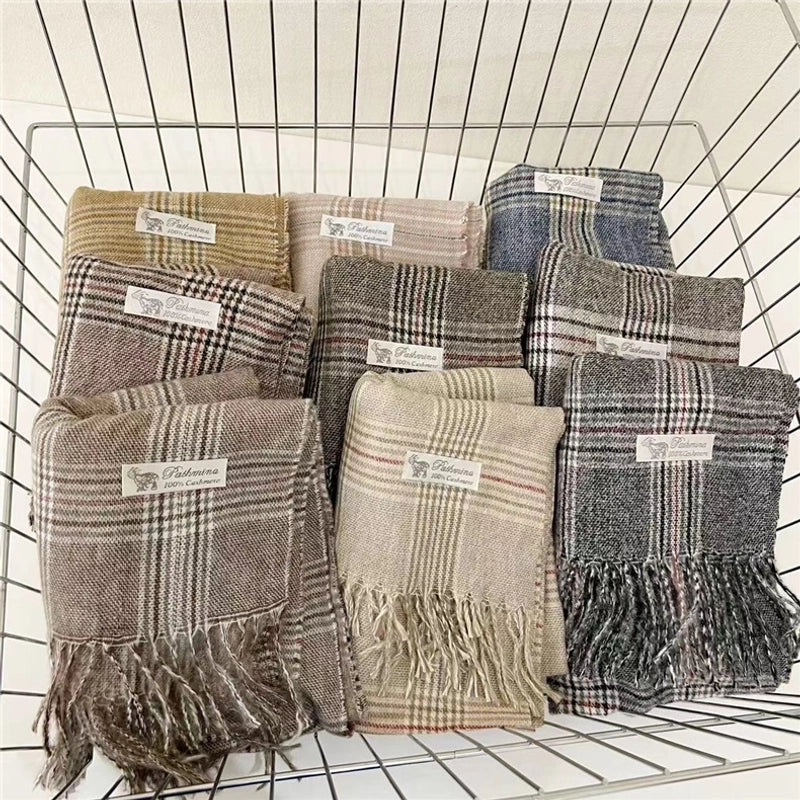Women's Basic Stripe Viscose Fiber Scarf