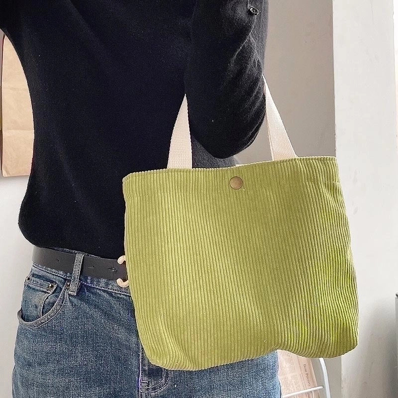 Women's Vintage Style Solid Color Polyester Shopping Bags
