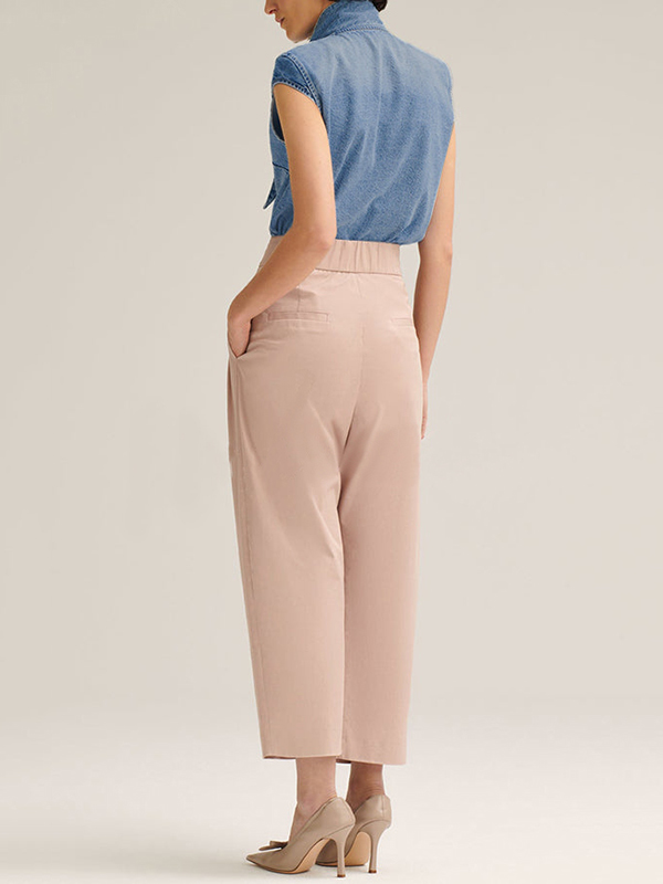 Loose Short Sleeves Split-Joint Round-Neck Blouses&Shirts Tops