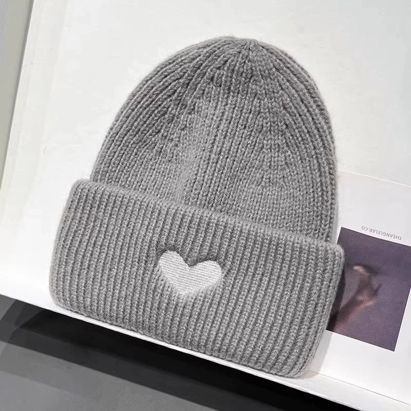 Japanese Sweet Embroidered Lovely Woolen Hat For Women Autumn And Winter Warm Ear Protection Student Online Red Fashion Knitted Hat Fashion