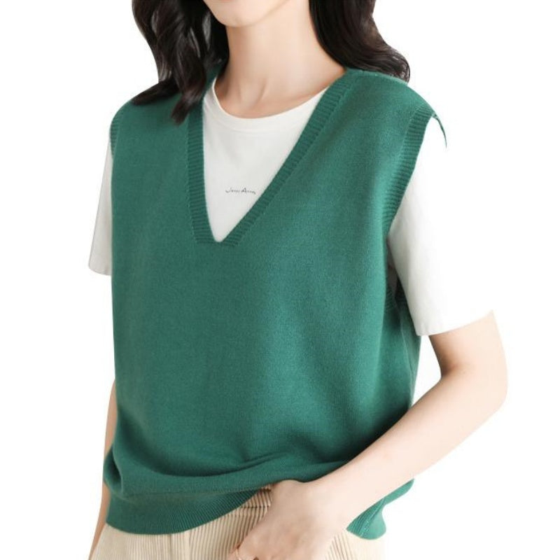 🍁Hot Sale 60% off🍁Women's Ultra-Soft V-Neck Knit Vest