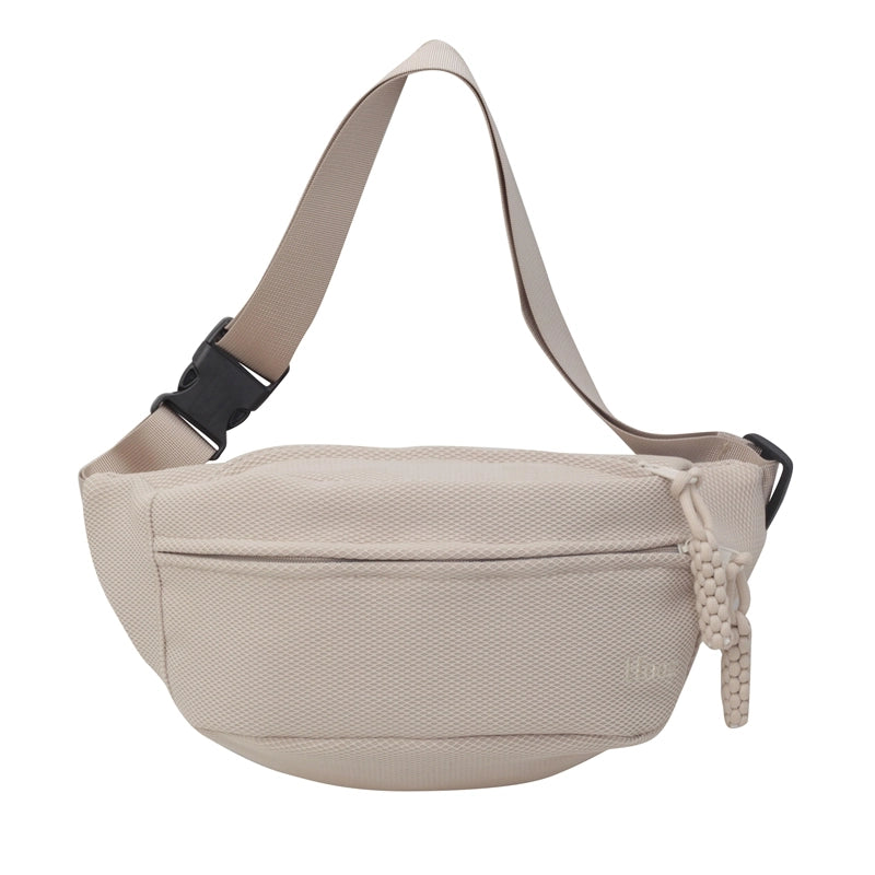 Women's Classic Style Sports Solid Color Canvas Waist Bags