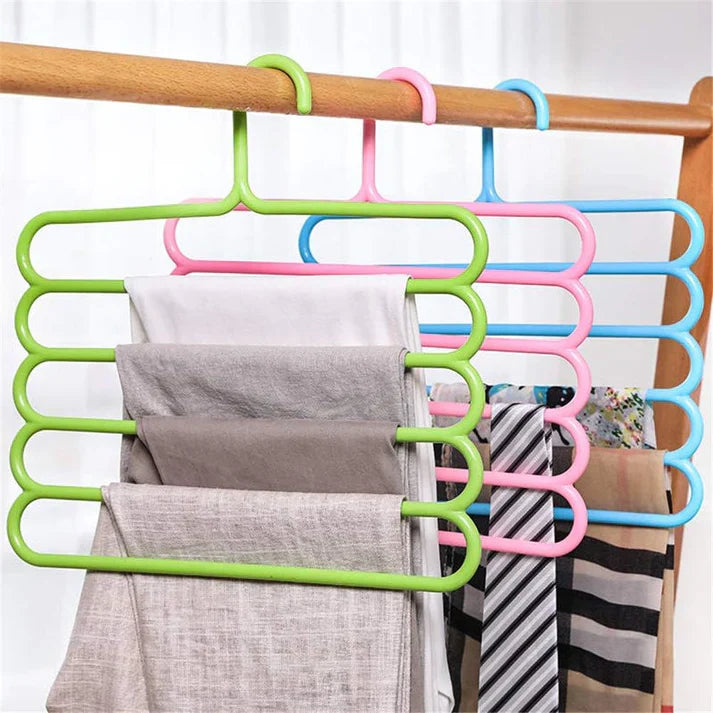 5 Layer Trouser Hanger Pack Of 2