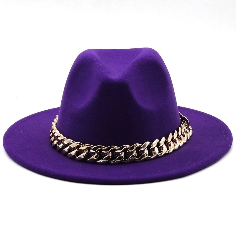 Accessories Woolen Big Brim Fashion Jazz Top Hats
