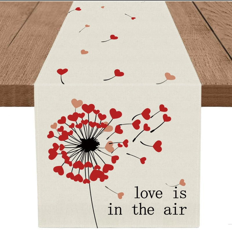 Valentine'S Day Casual Elegant Minimalist Letter Heart Shape Polyester Tablecloths