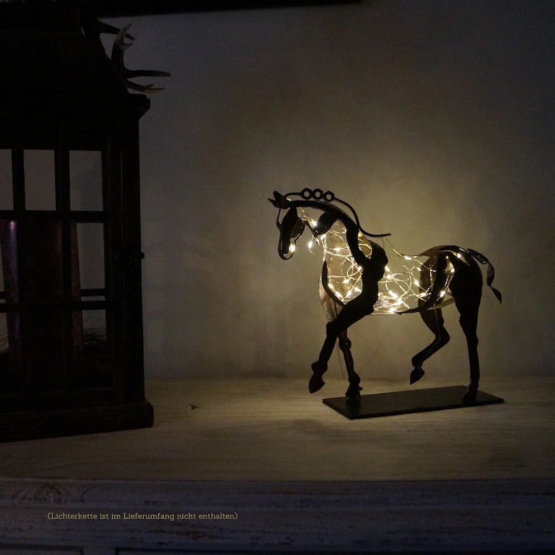 New Horse Sculpture Adonis – Quality Handmade from Metal. Abstract but Modern and Realistic Art