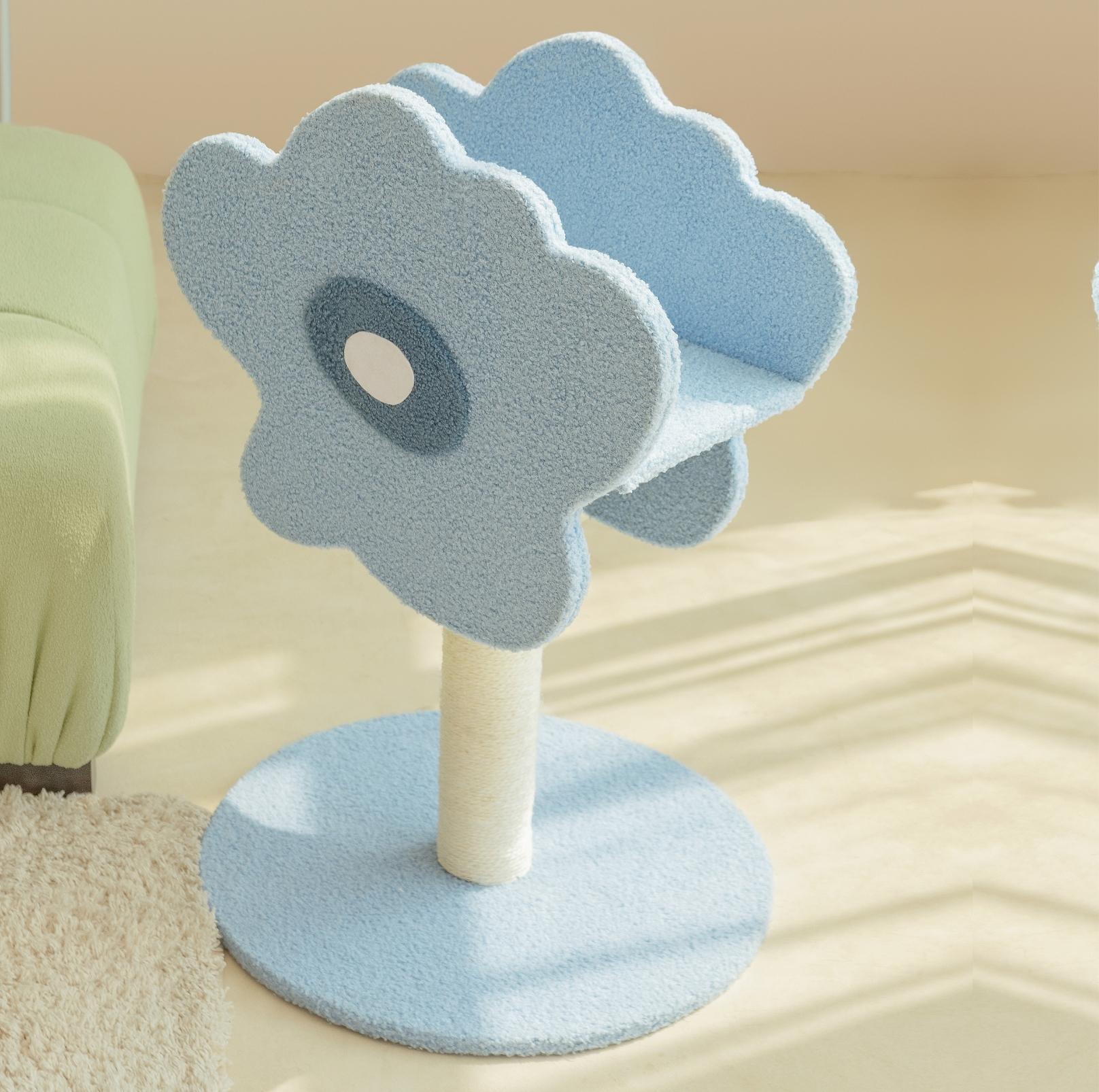 Wulee Cute Flower Shaped Cat Scratching Post Tree