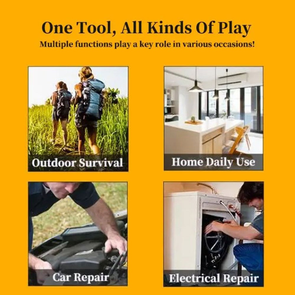 7 in 1 Multifunctional Coin Keychain Screwdriver