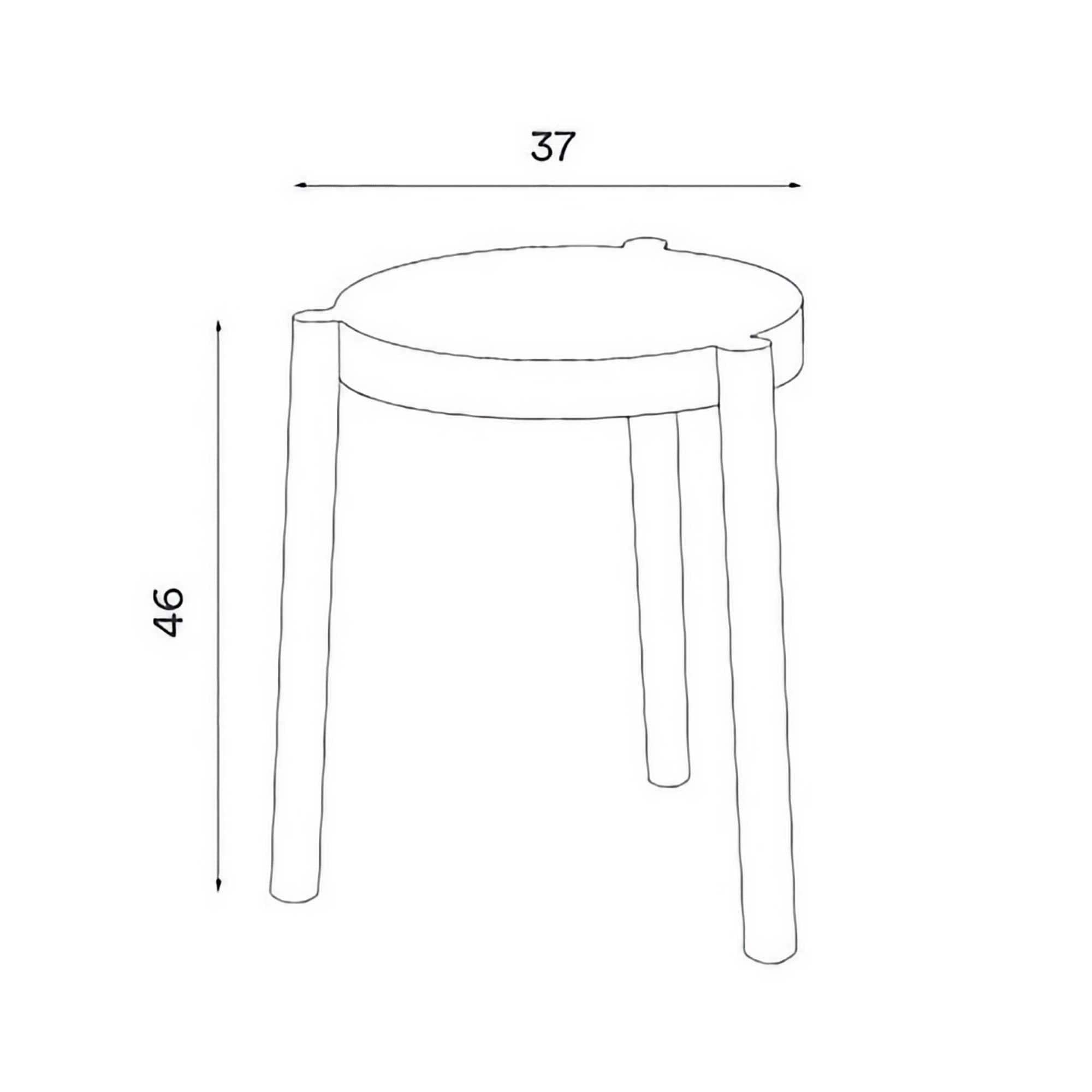 Northern Stacking Pal stool. Light Oak