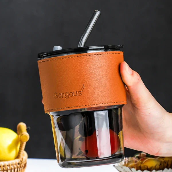 Creative Straw Glass Mug