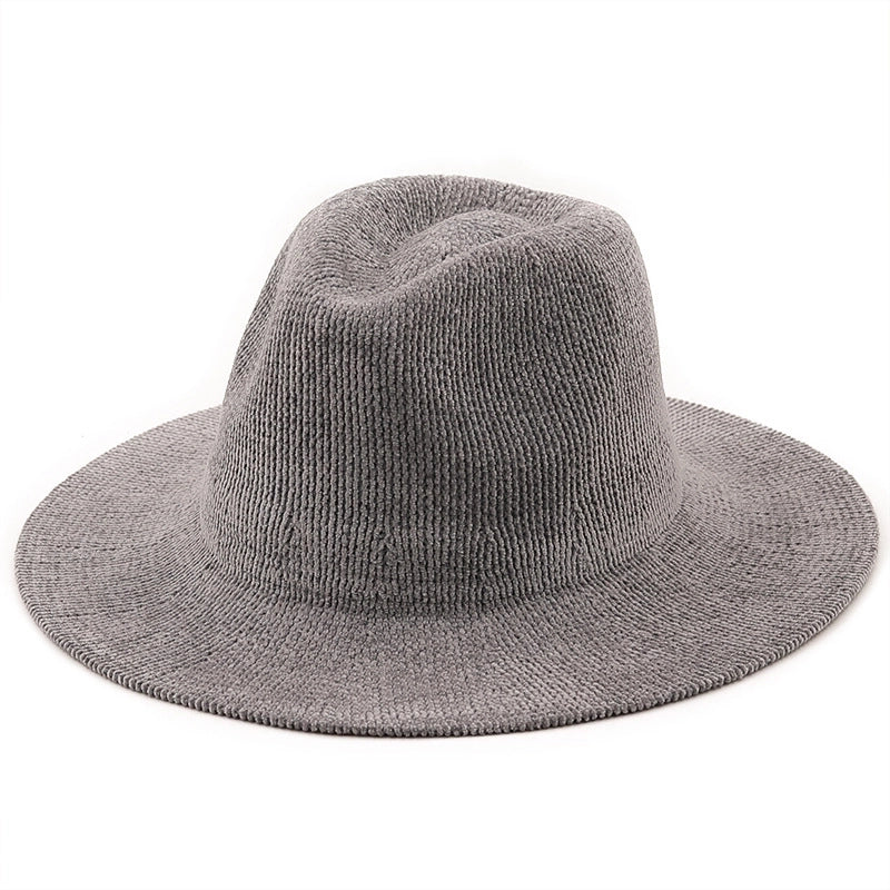 New Knitted Solid Color Warm Jazz Hat