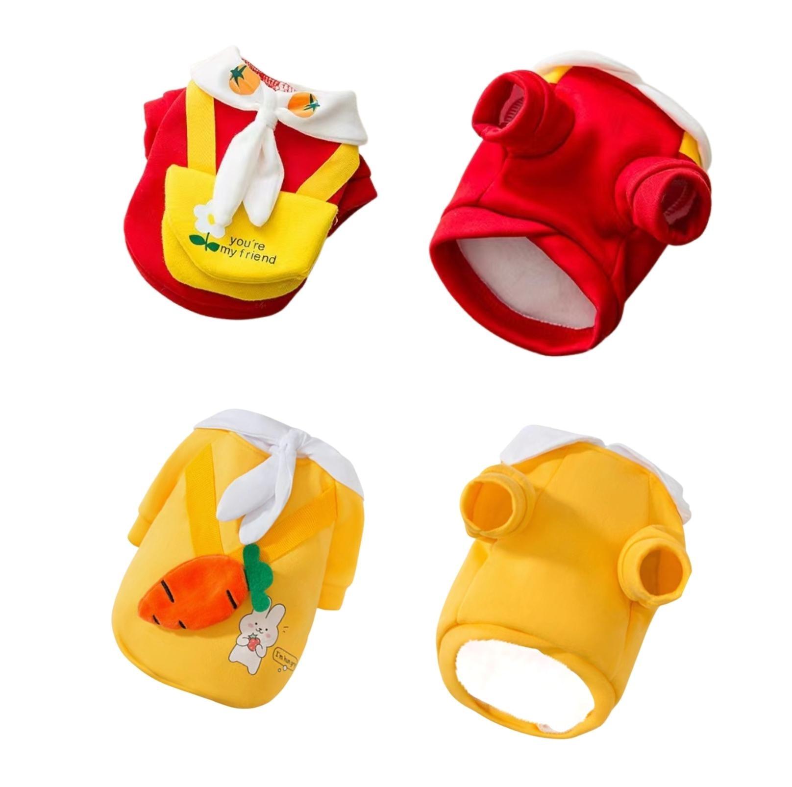 Cute Cartoon Pet Sweater with Crossbody Bag