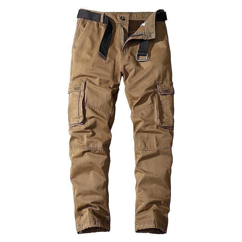 5-PACK  Men's Cargo Pants Trousers Work Pants Multi Pocket 6 Pocket Plain Comfort Breathable Casual Daily Streetwear Cotton Blend Sports Fashion ArmyGreen Black Micro-elastic