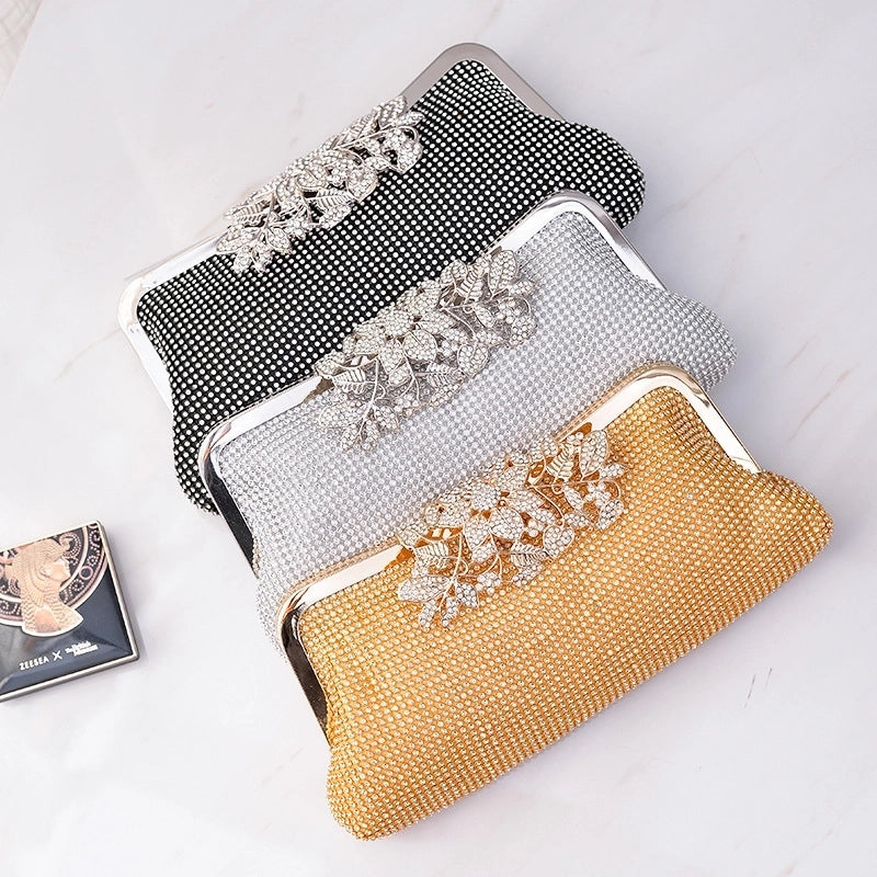 Pu Leather Solid Color Square Evening Bags