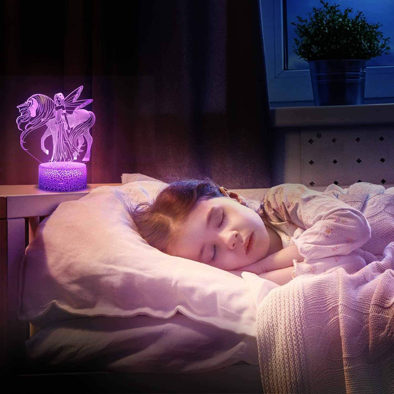 Unicorn Gift Unicorn Night lamp for Kids. 3D Light 7 Colors Change with Remote Holiday and Birthday Gifts Ideas for Children Girl