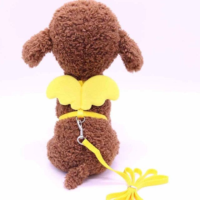Angel Wing Dog Harness With Leash