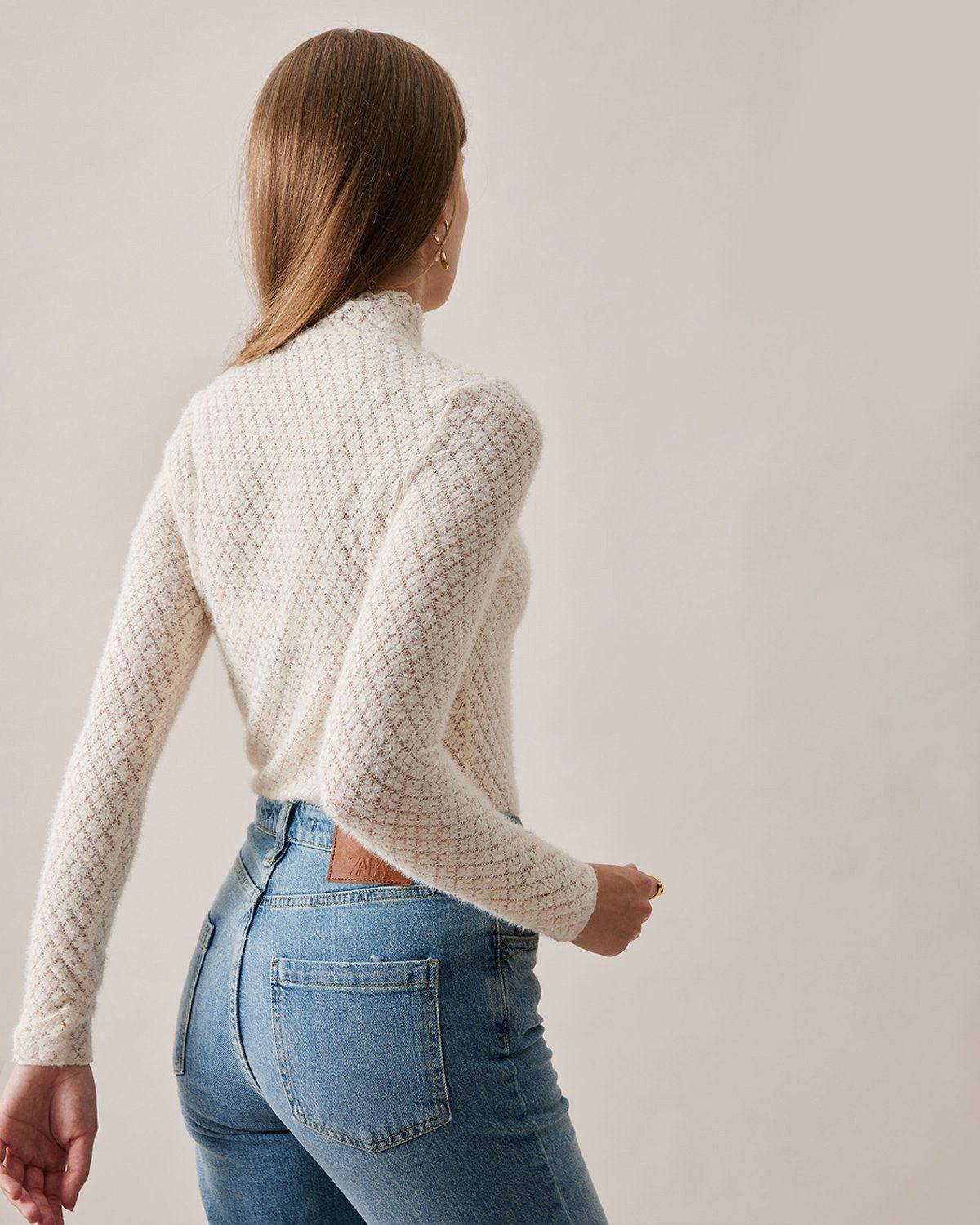 The Floral See-Through Knitwear