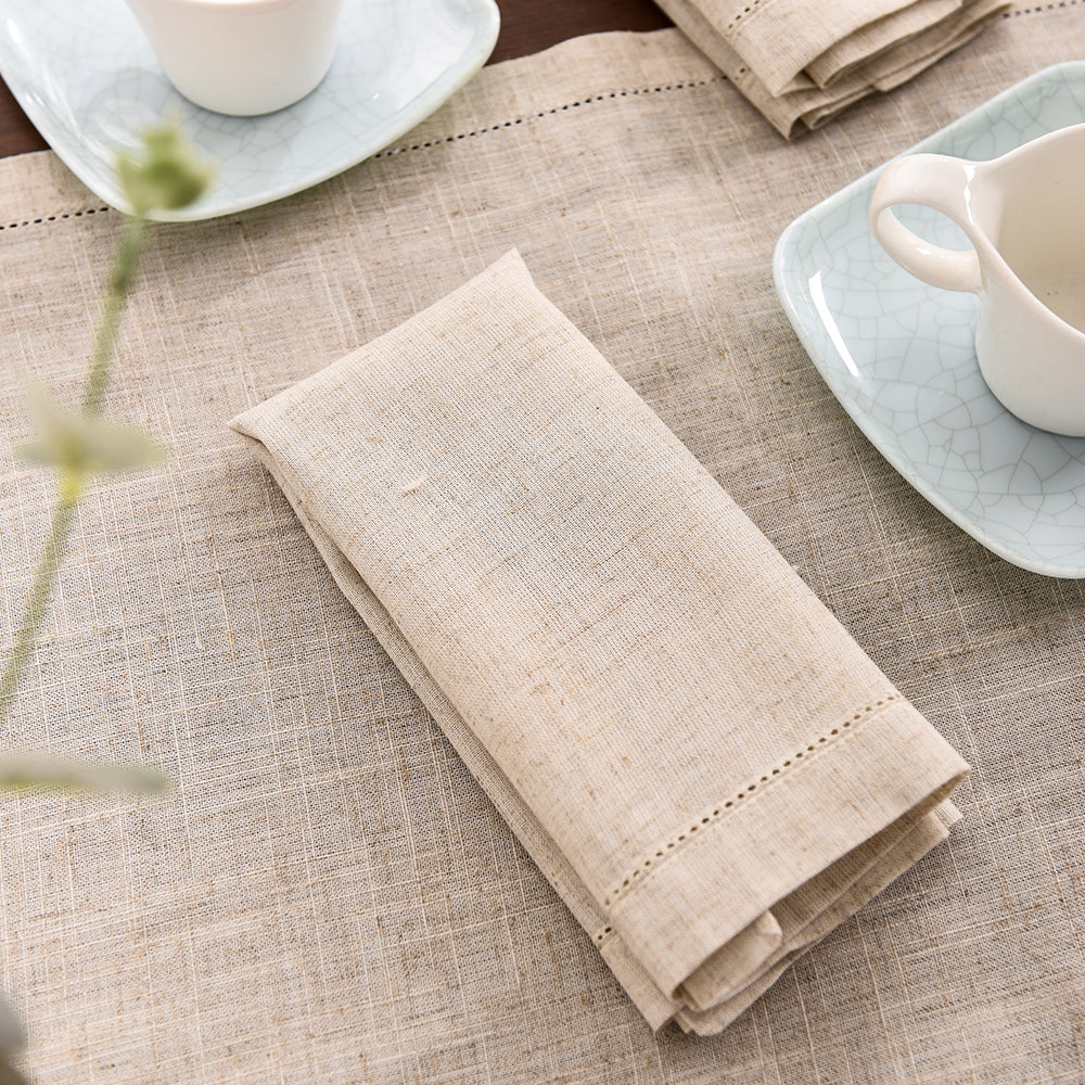 Pack of 12 Linen Party Tablecloth Napkins Restaurant Home Napkins