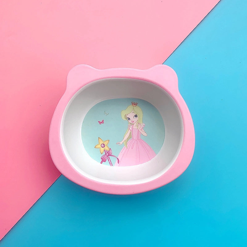Cute Cartoon Bamboo Fibre Tableware 1 Piece