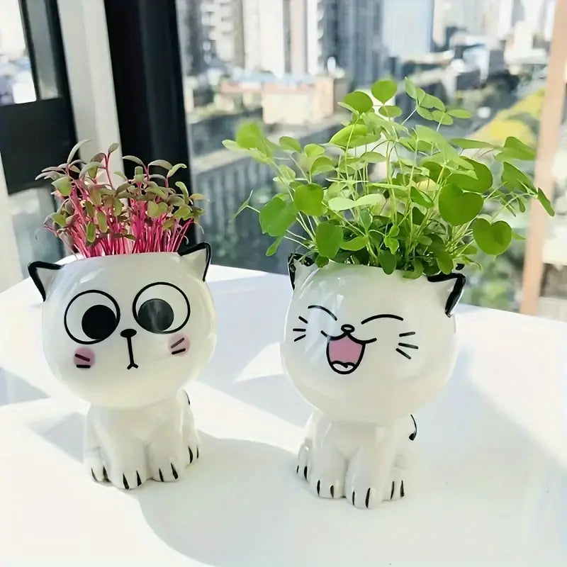 Cute Ceramic Cat Flower Pot Success