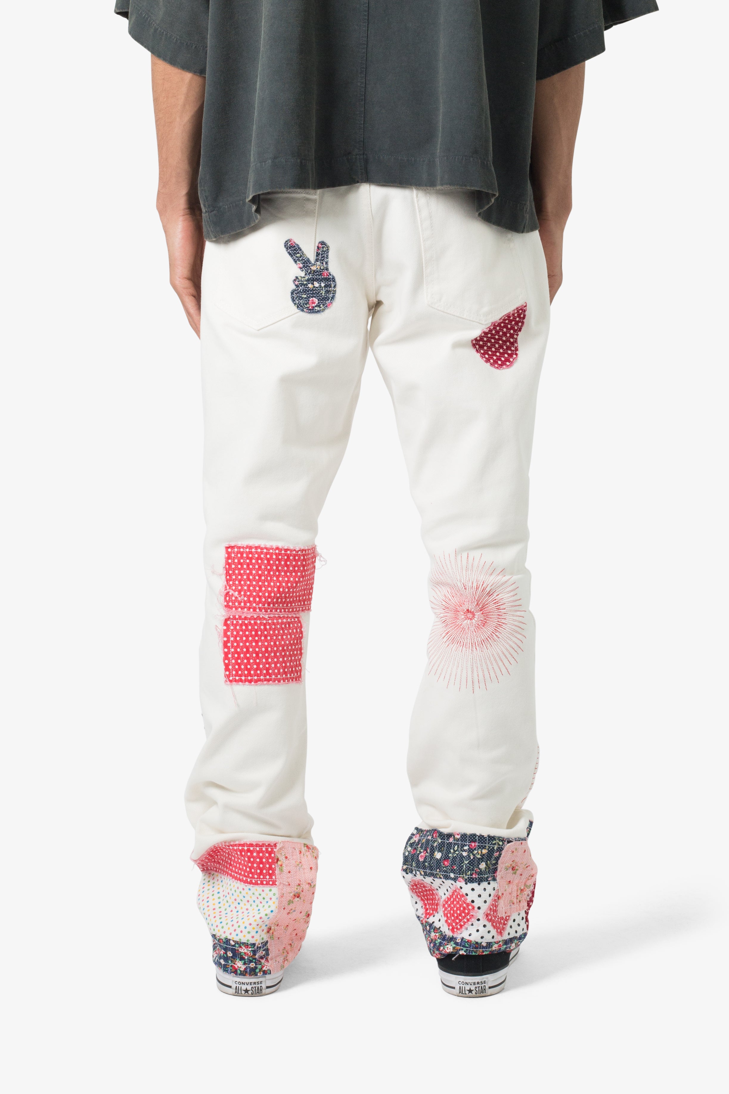 B387 Rugged Flare Denim - Off White