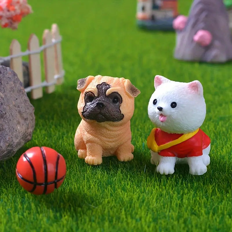 Adorable Cartoon Dog Micro Landscape Ornaments