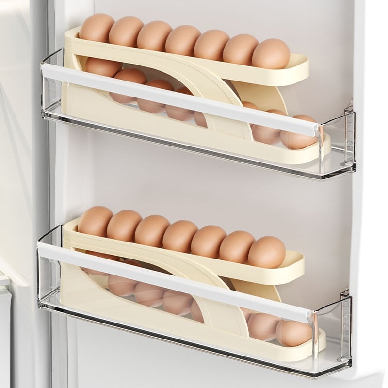 DJIWJDCDA 2023 New Automatic Roll-Down Double-layer Egg Dispenser