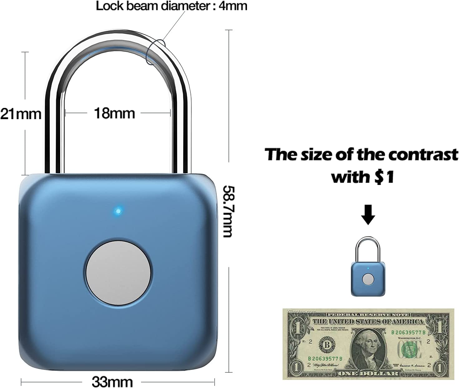 SmartGuard Fingerprint Padlock