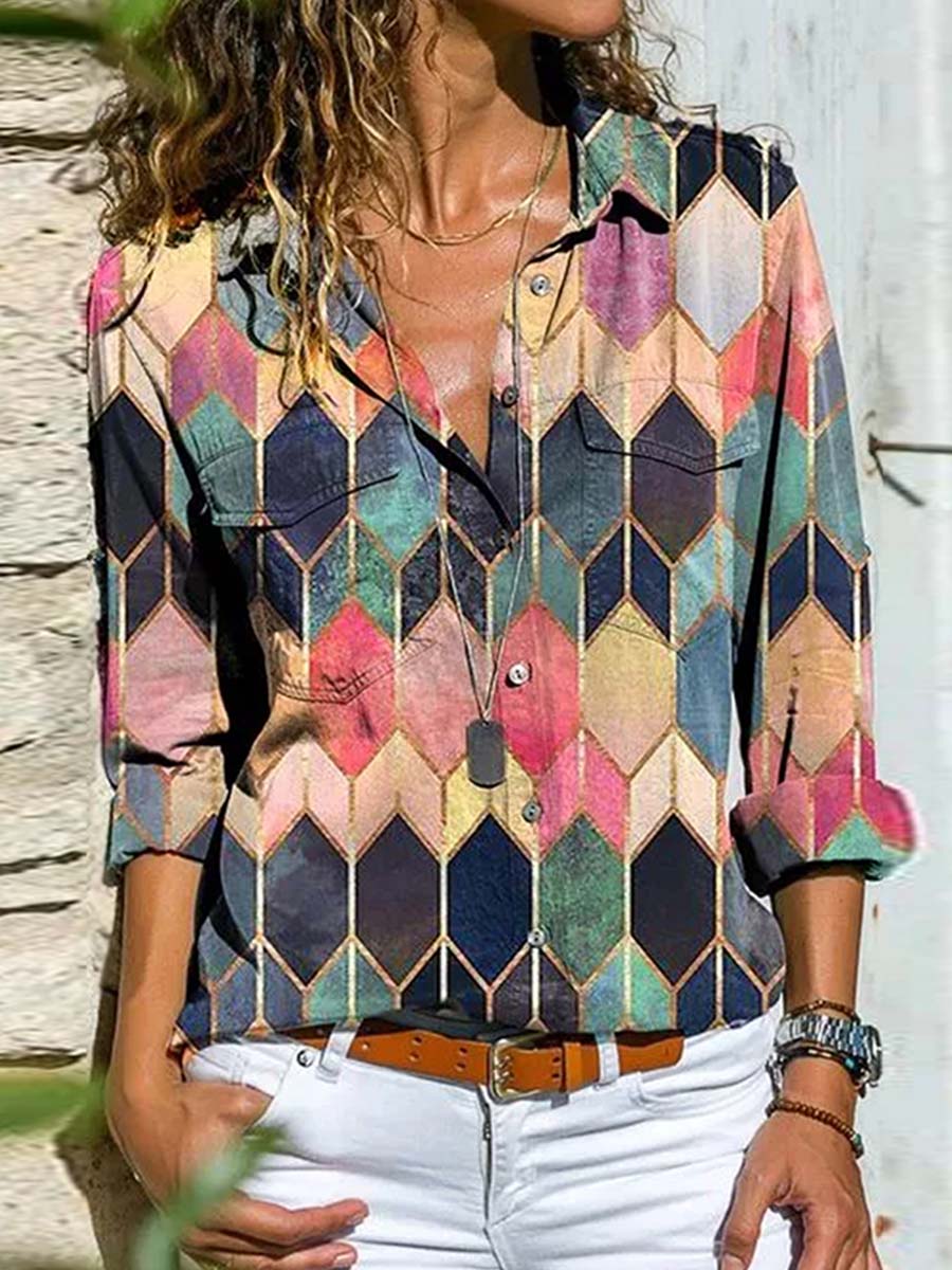 Multicolor Print Shirt