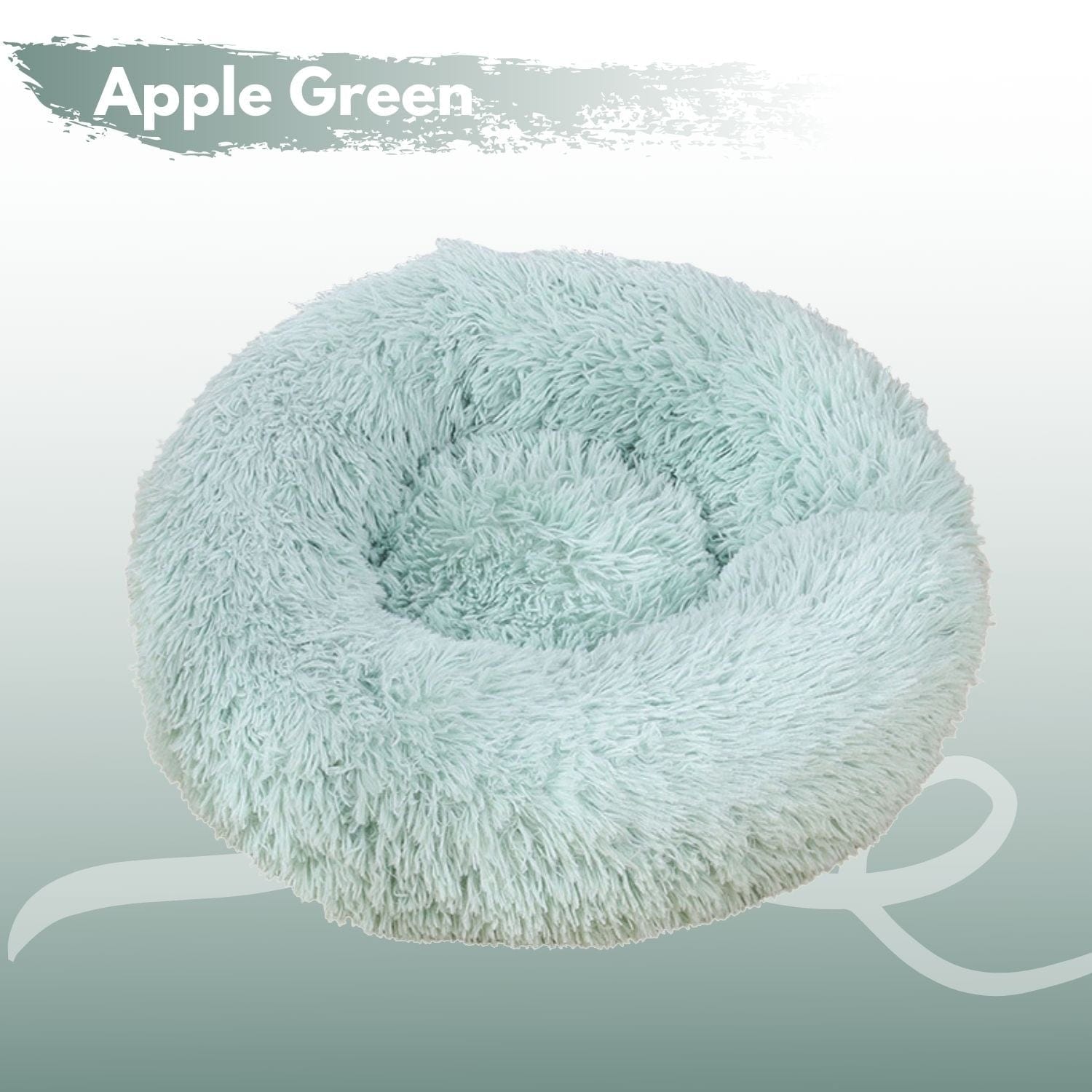 Ped Bed Round Plush (80cm Apple Green) - (L22 80cm Apple Green)