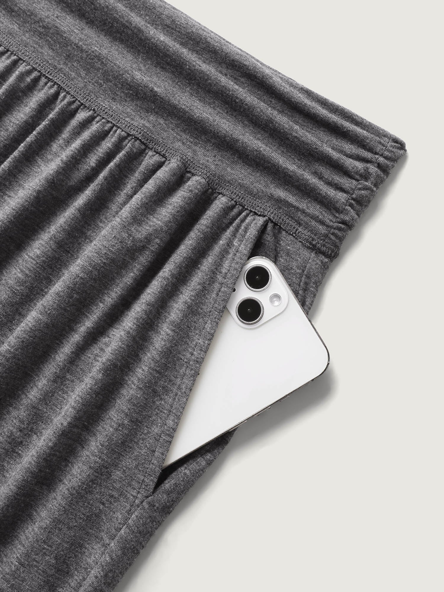 Supersoft Stretchy Pleated Waist Straight-Leg Pants